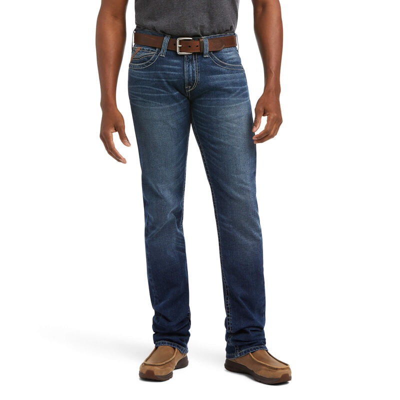 Ariat Jeans Herren - M7 Rocker Stretch 3d Grafton Straight DunkelBlau ( ZLTUO-3658 )